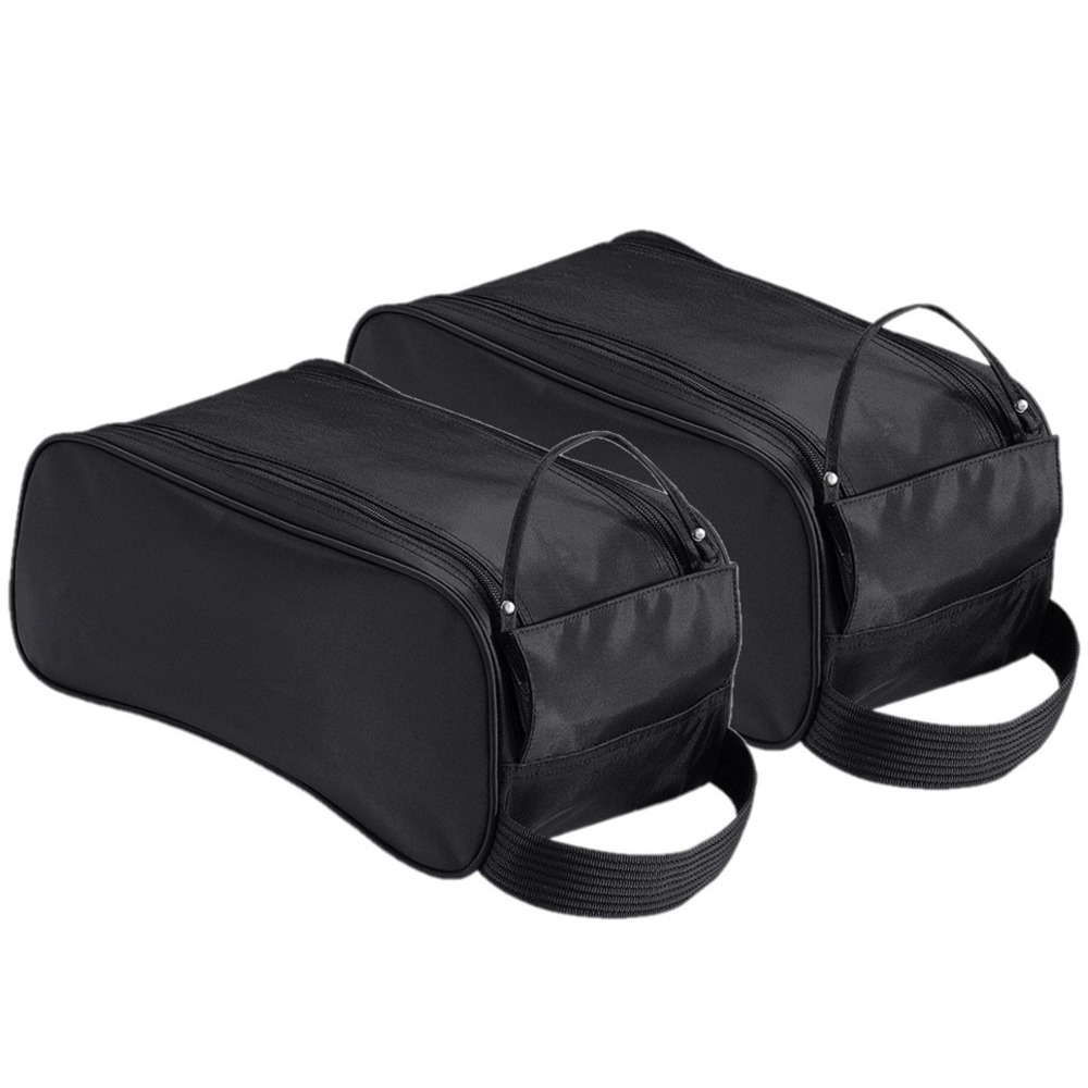 3x stuks zwarte schoenentas/reistas 9 liter 35 x 18 x 16 cm -