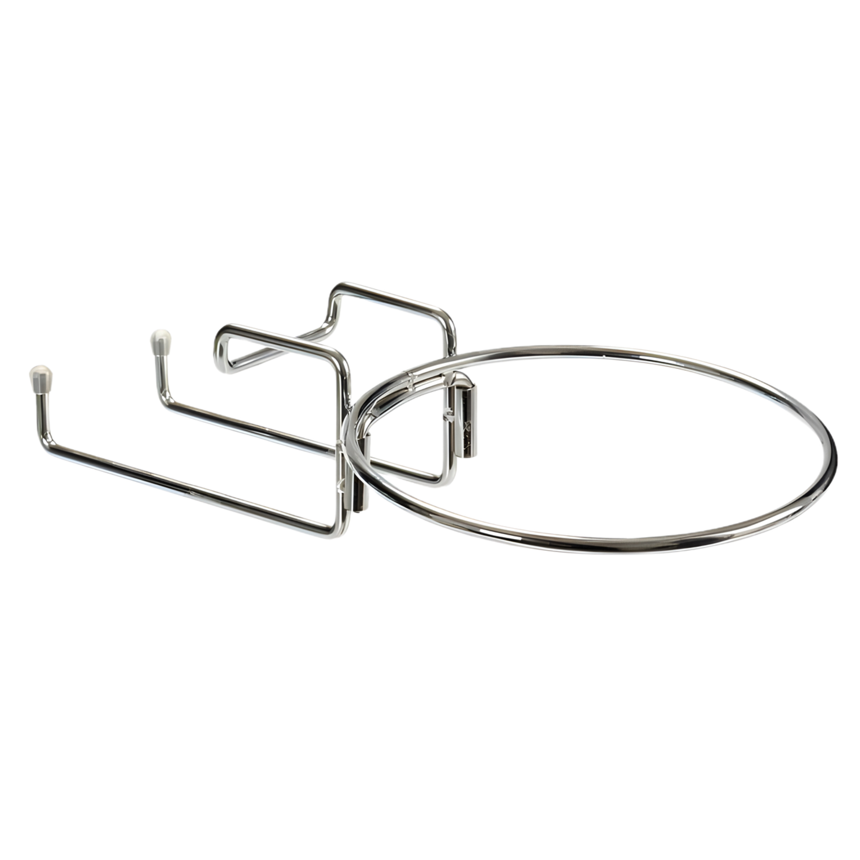 Wijnkoeler houder - metaal - wijn / champagne - zilver - RVS - tafel beugel