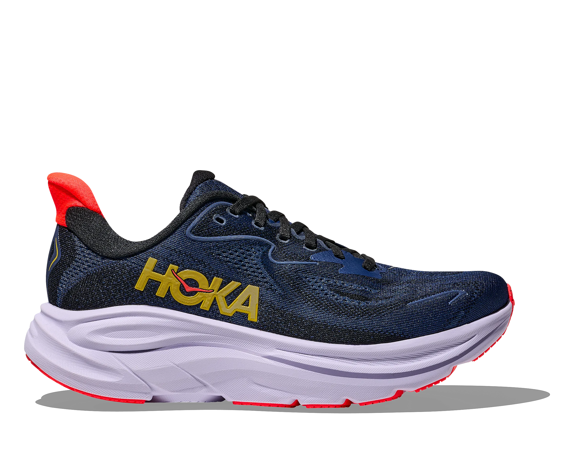 Hoka Clifton 10 hardloopschoenen Midnight Blue/Starlight Glow Dames
