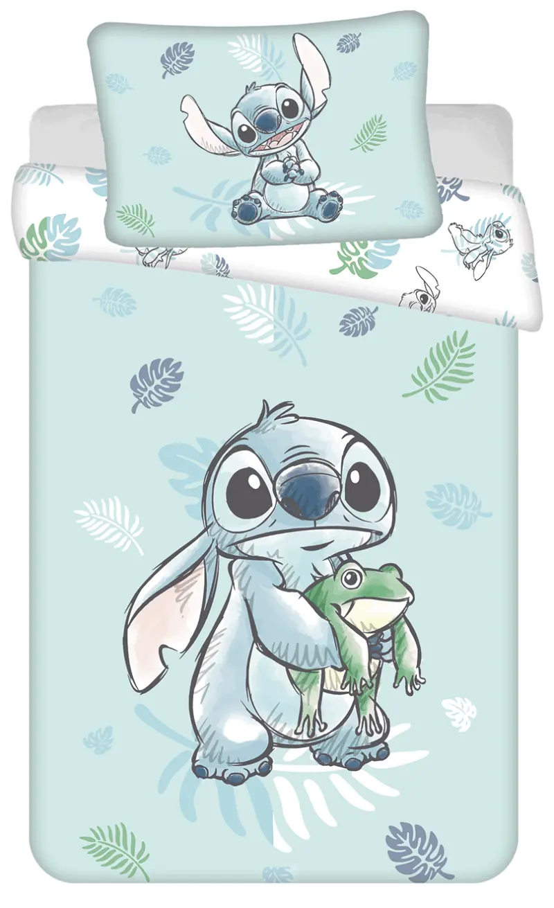 Lilo and Stitch Peuterdekbedovertrek frog- 100 x 135 cm - Katoen