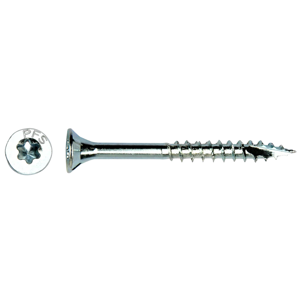 Pgb-Europe pfs+ | spaanplaatschroef pfs+ vzk-t ø 6x120 zn | 100 st - pfwvtg001006001203