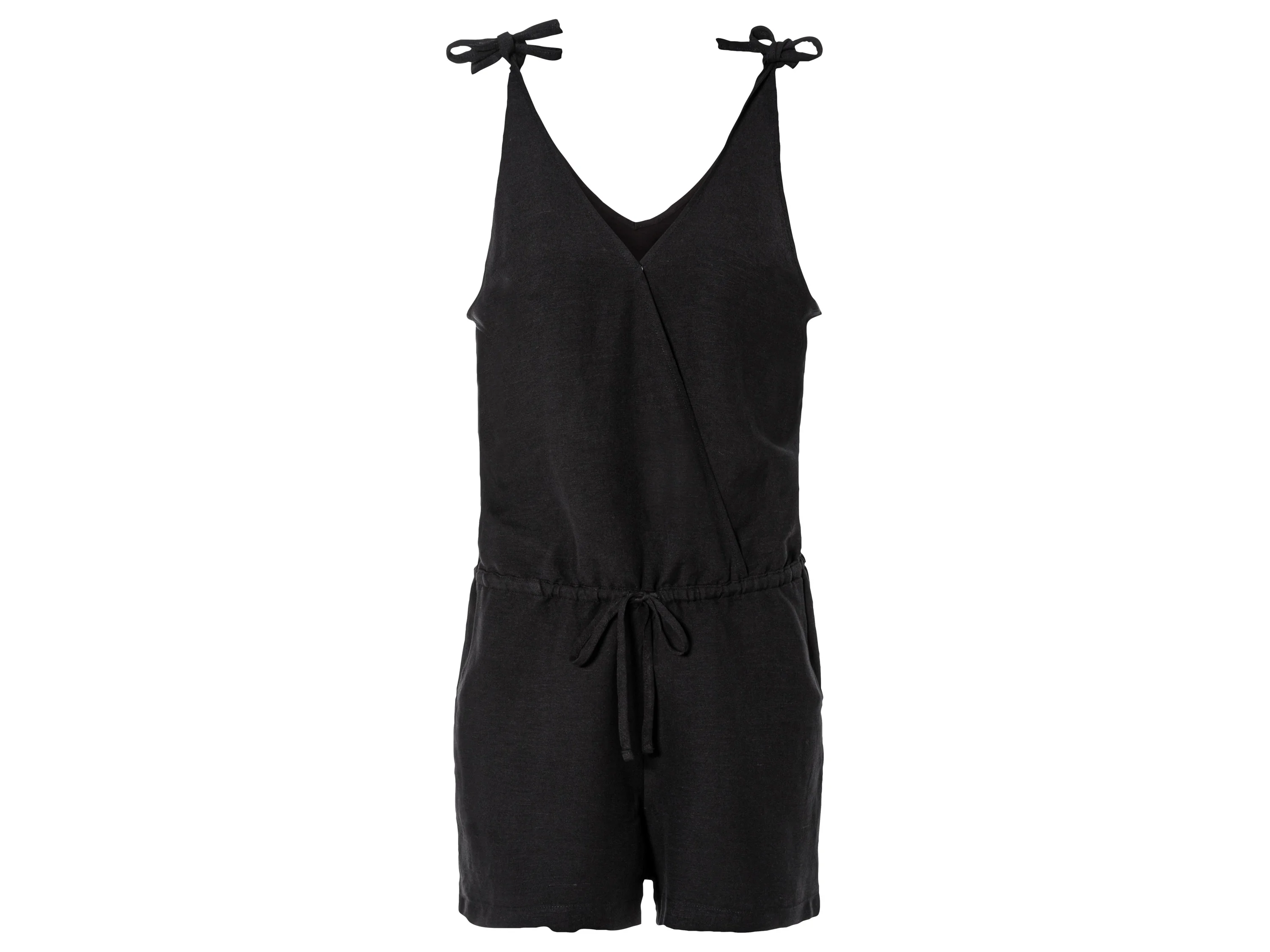 esmara Dames linnen-jumpsuit (34, Zwart)