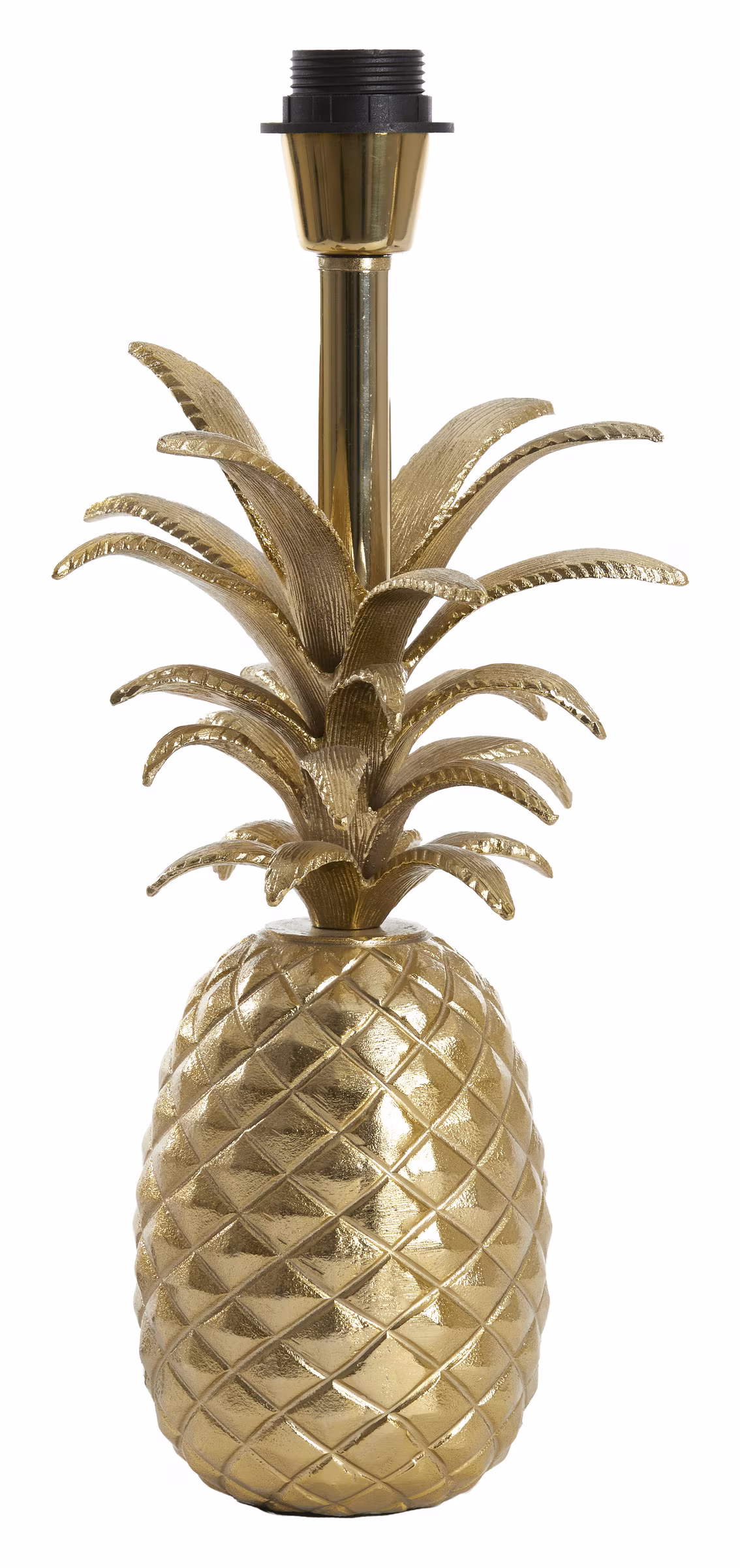 Light & Living Tafellamp 'Pineapple' 37cm, kleur Goud (excl. kap)
