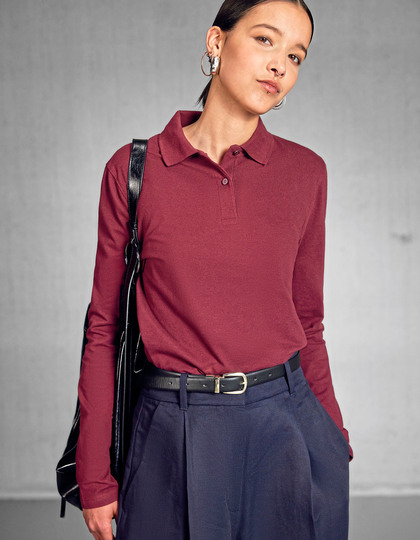 B&C BE INSPIRED BCPW462 My Polo 180 Long Sleeve /Women