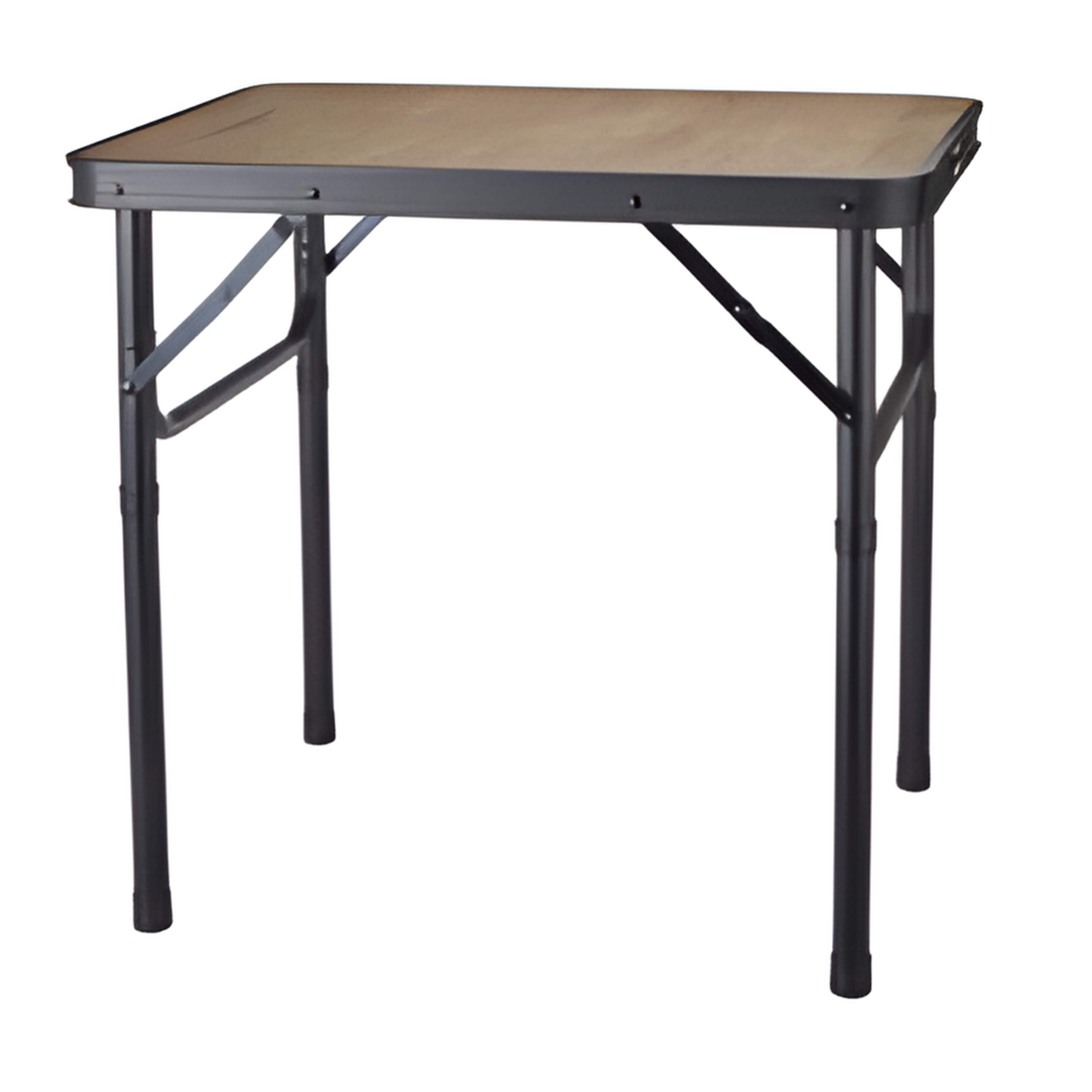 Redcliffs Campingtafel - aluminium - lichtgewicht - hout/zwart - 60 x 45 x 56 cm - uitschuifbaar