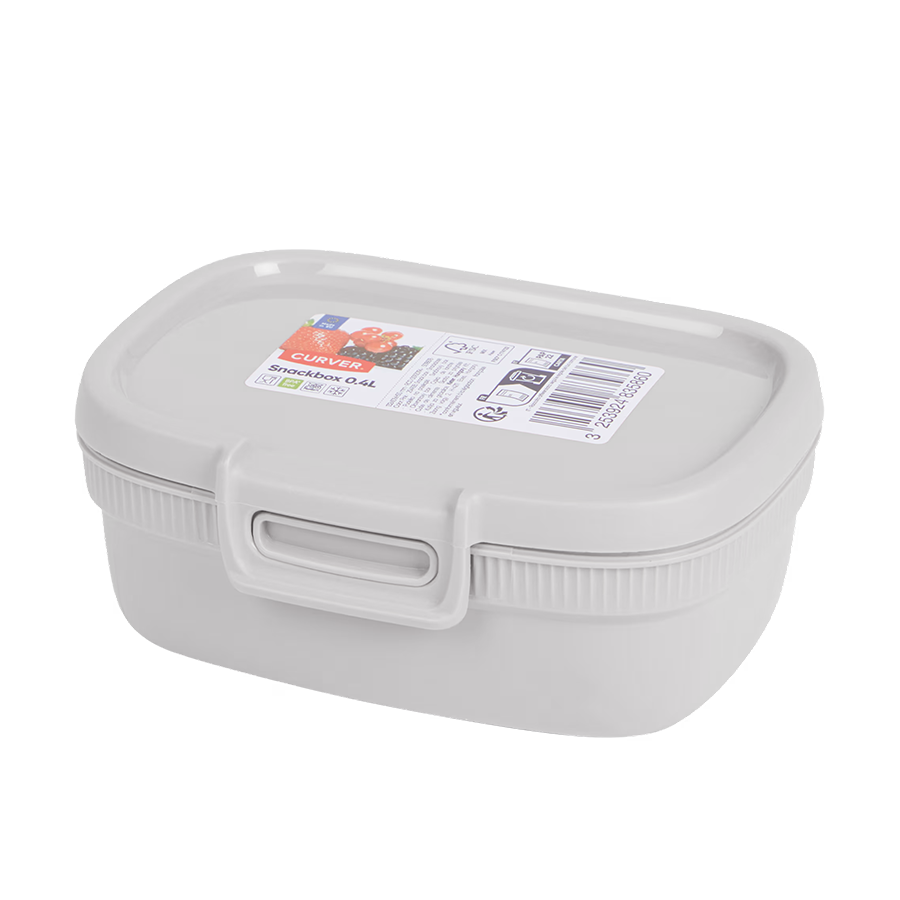 Pic Curver snackbox 0,4 liter grijs 10x13x5cm