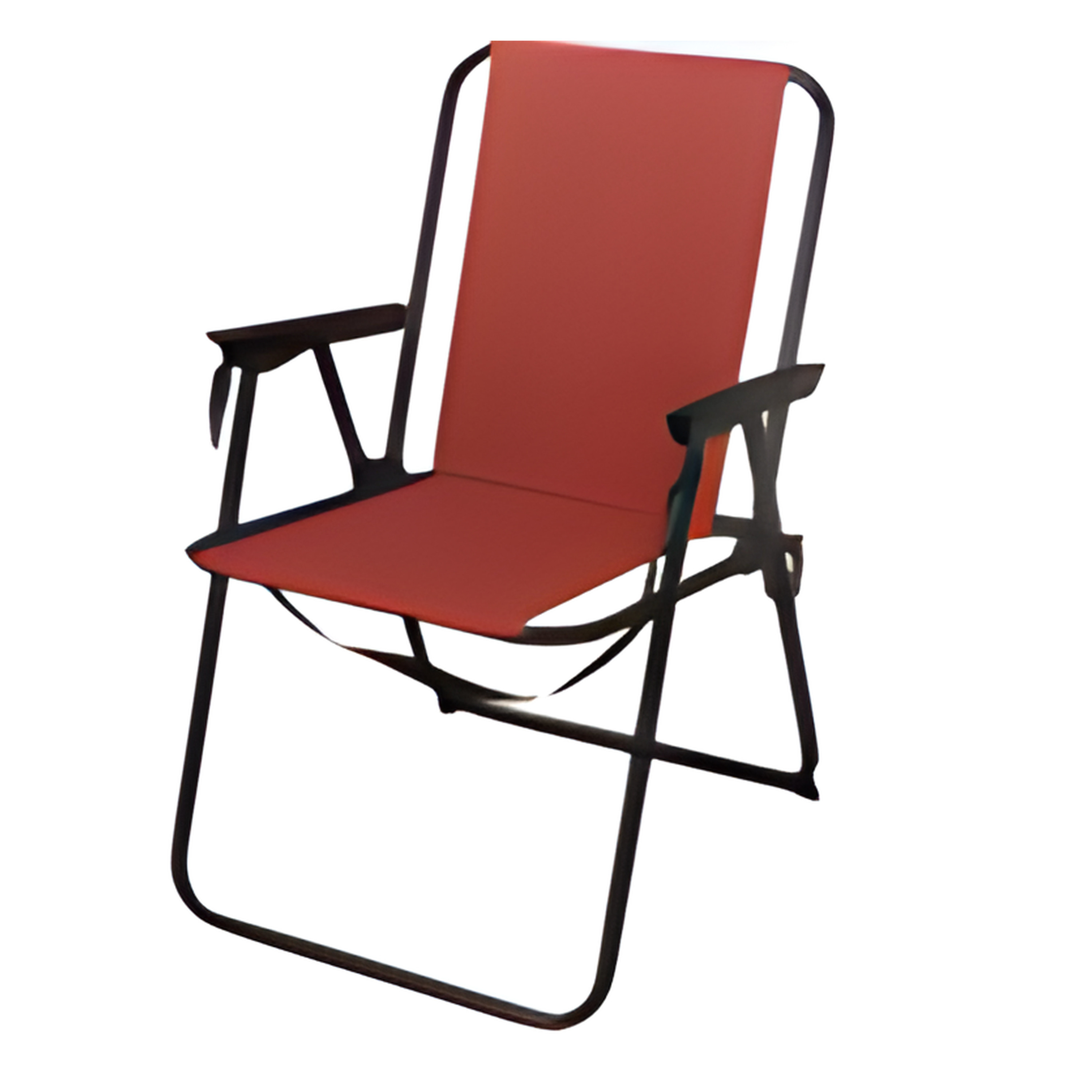 Redcliffs Klapstoel unica - terracotta - 75 x 38 cm - metaal/polyester -