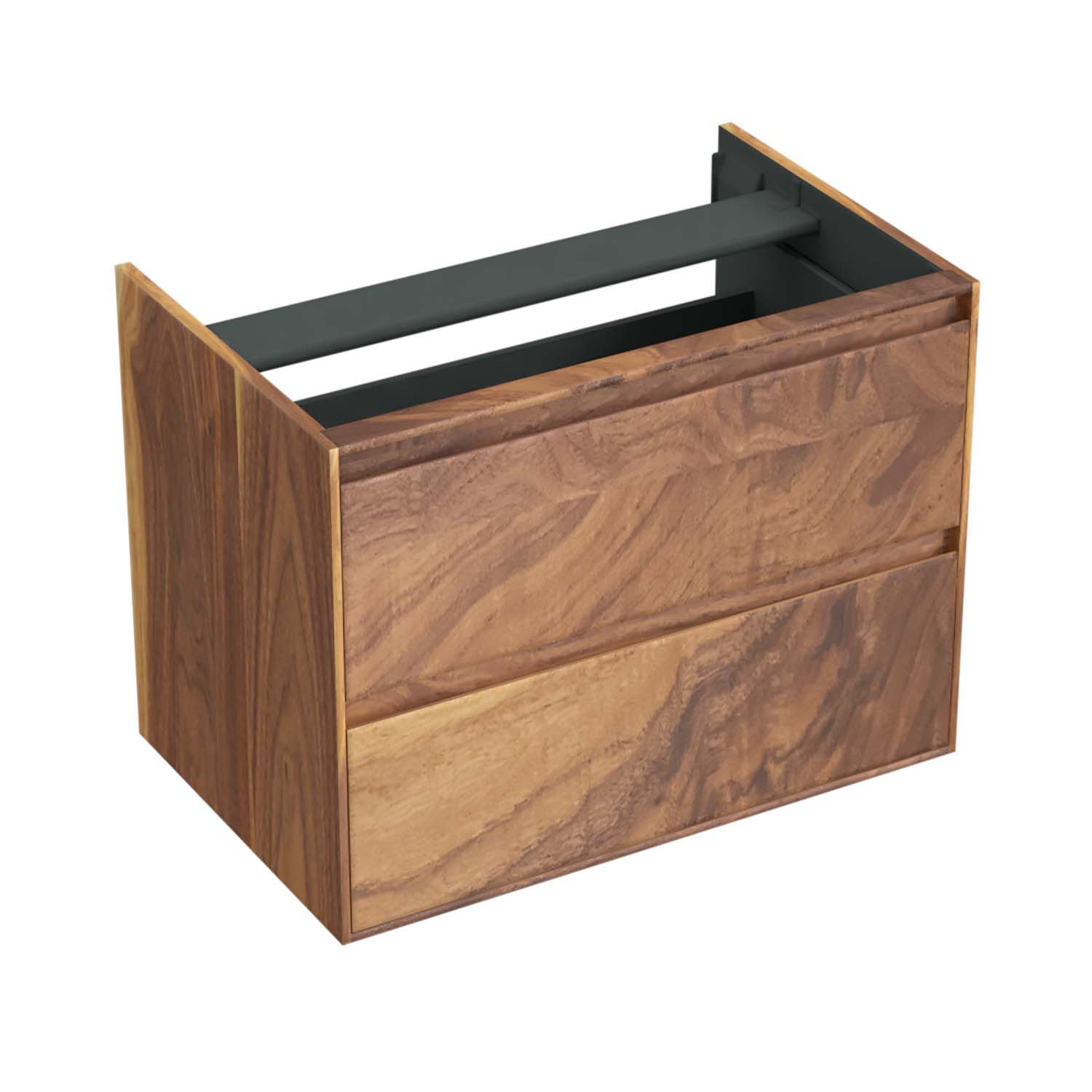 Onderkast Forzalaqua Reno 80x51x60 cm 2 Lades Softclose Noten Pure Walnut Forzalaqua