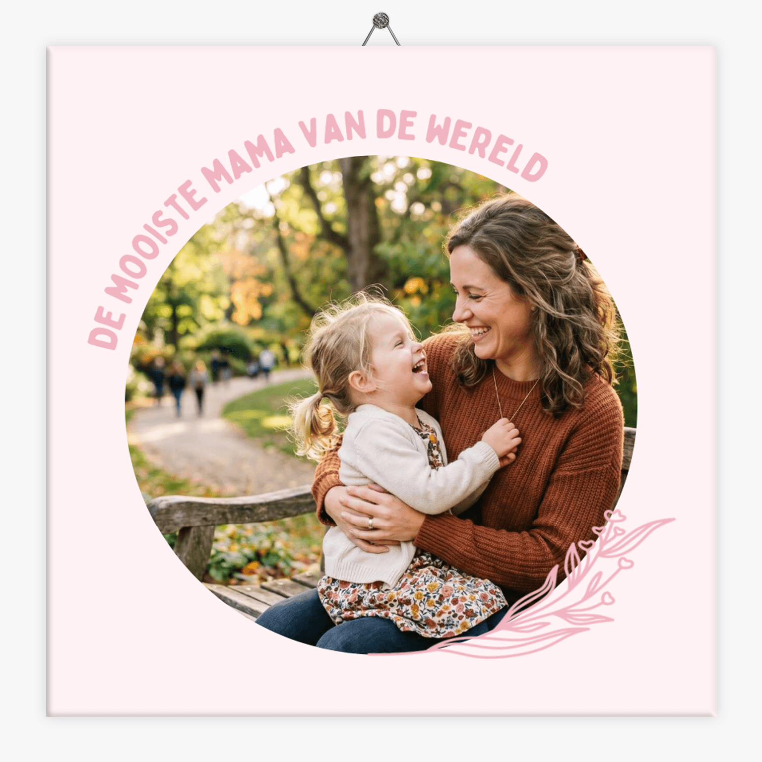 Foto tegeltje Moederdag