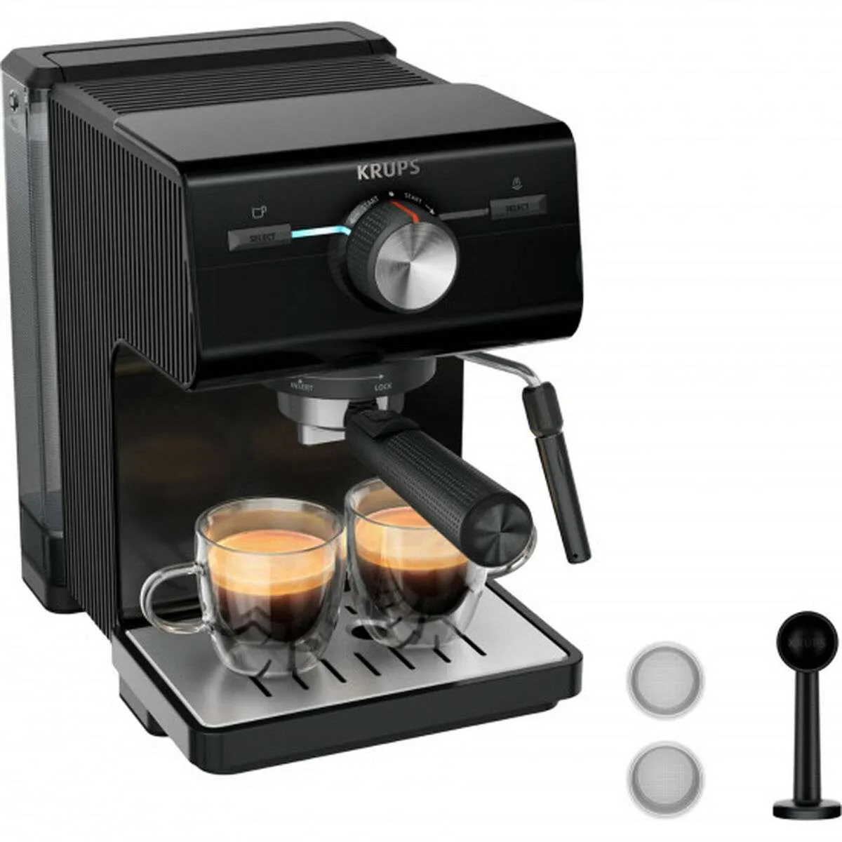 Krups XP3818 Espresso apparaat Zwart