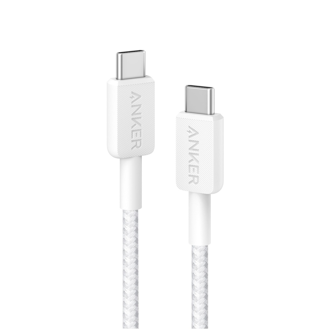 Anker 322 USB-C to USB-C Cable Nylon 0.9M 60W Oplader Wit