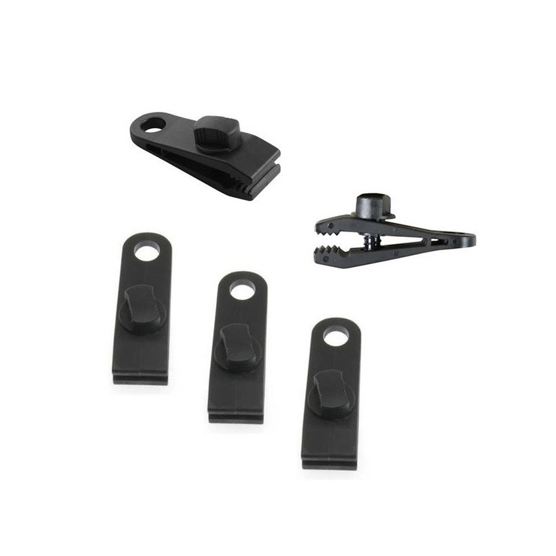 Zeilklemmen - 4x - kunststof - zeilclips voor afdekzeilen