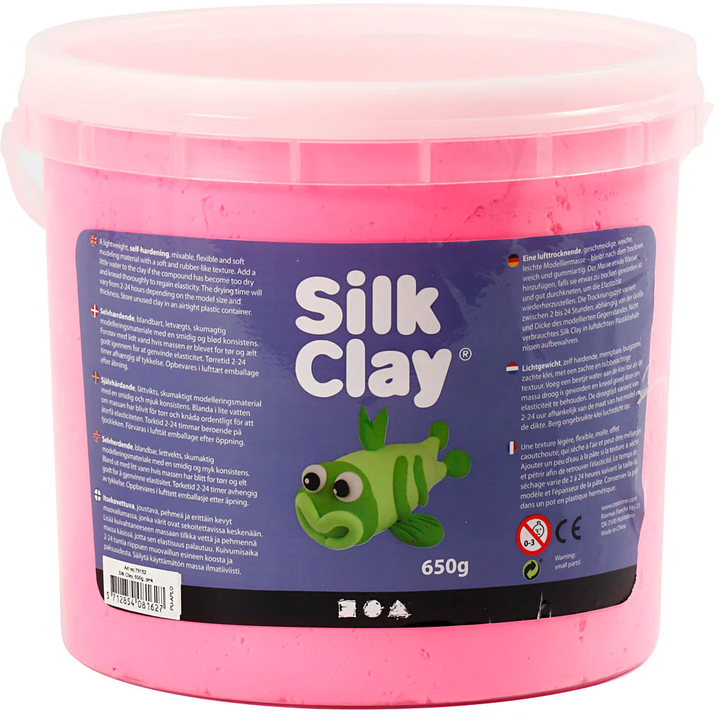 Silk Clay ®, roze, 650 gr/ 1 emmer