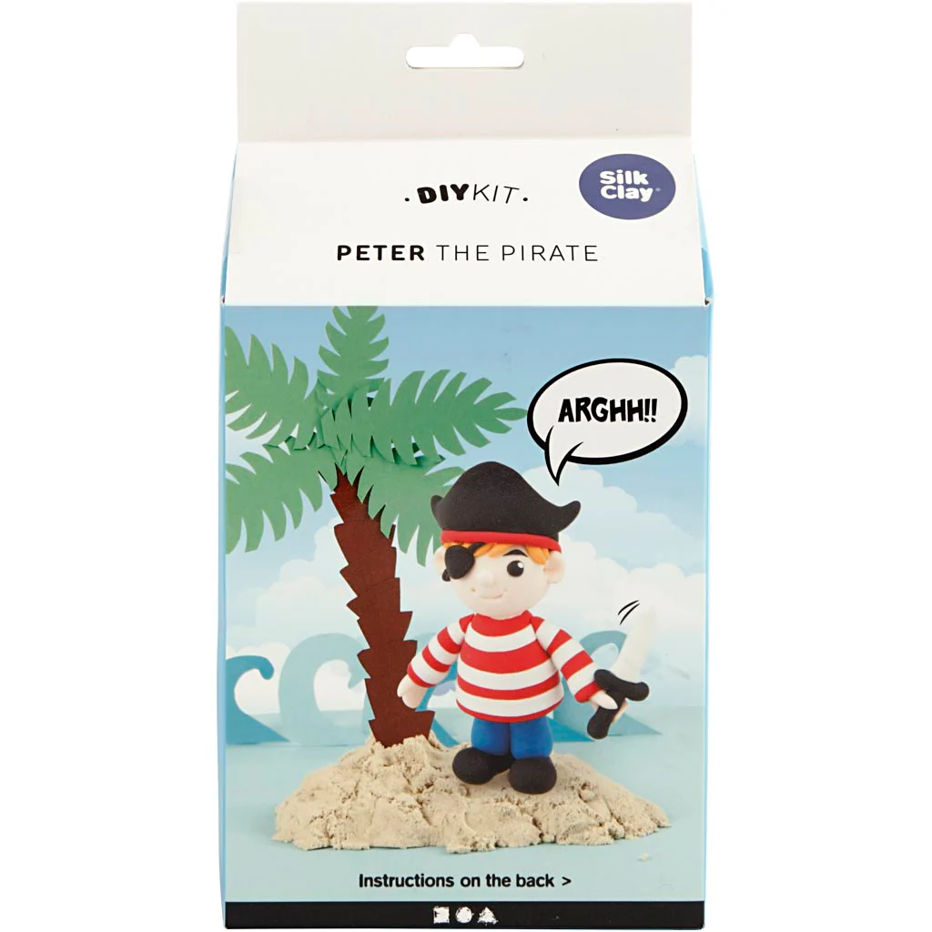 Silk Clay Funny friends, peter the pirate, 1 doos