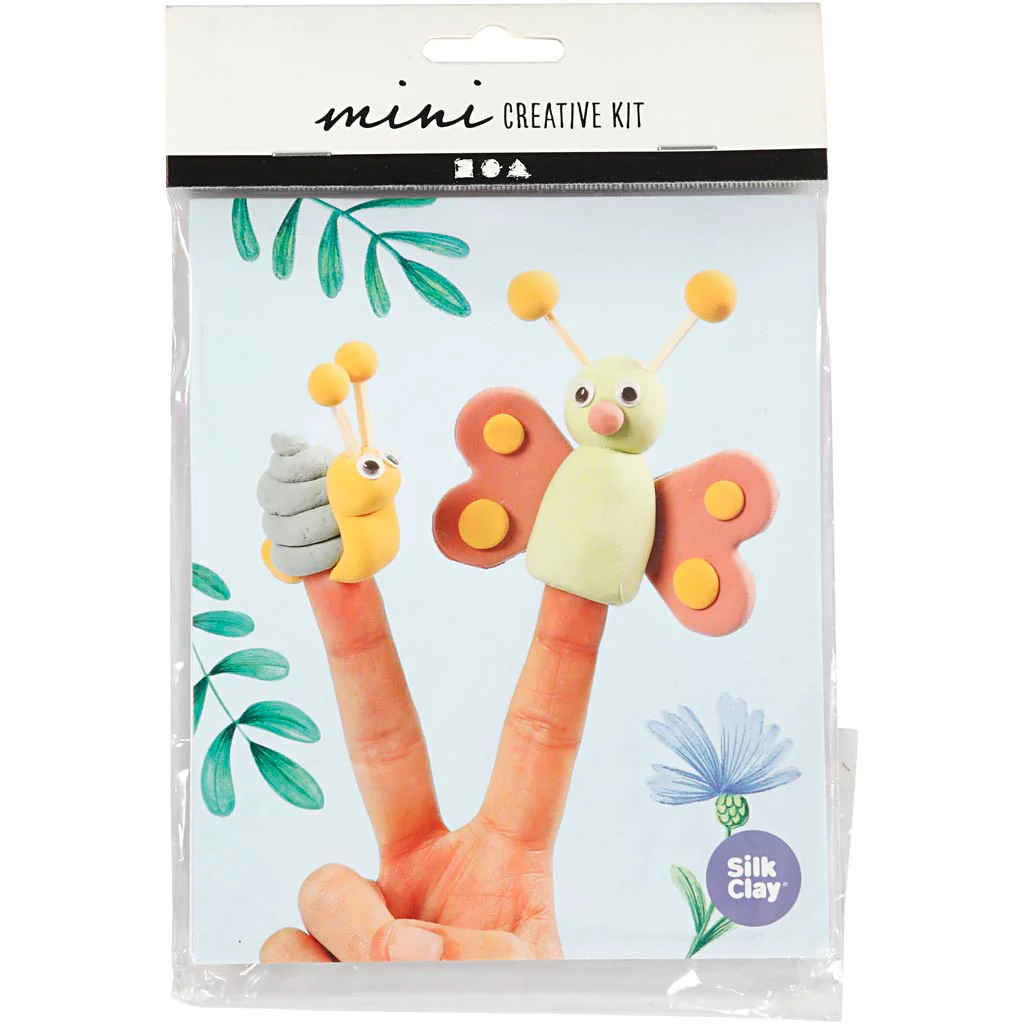Silk Clay Mini creative kit, vingerpoppen, 1 doos