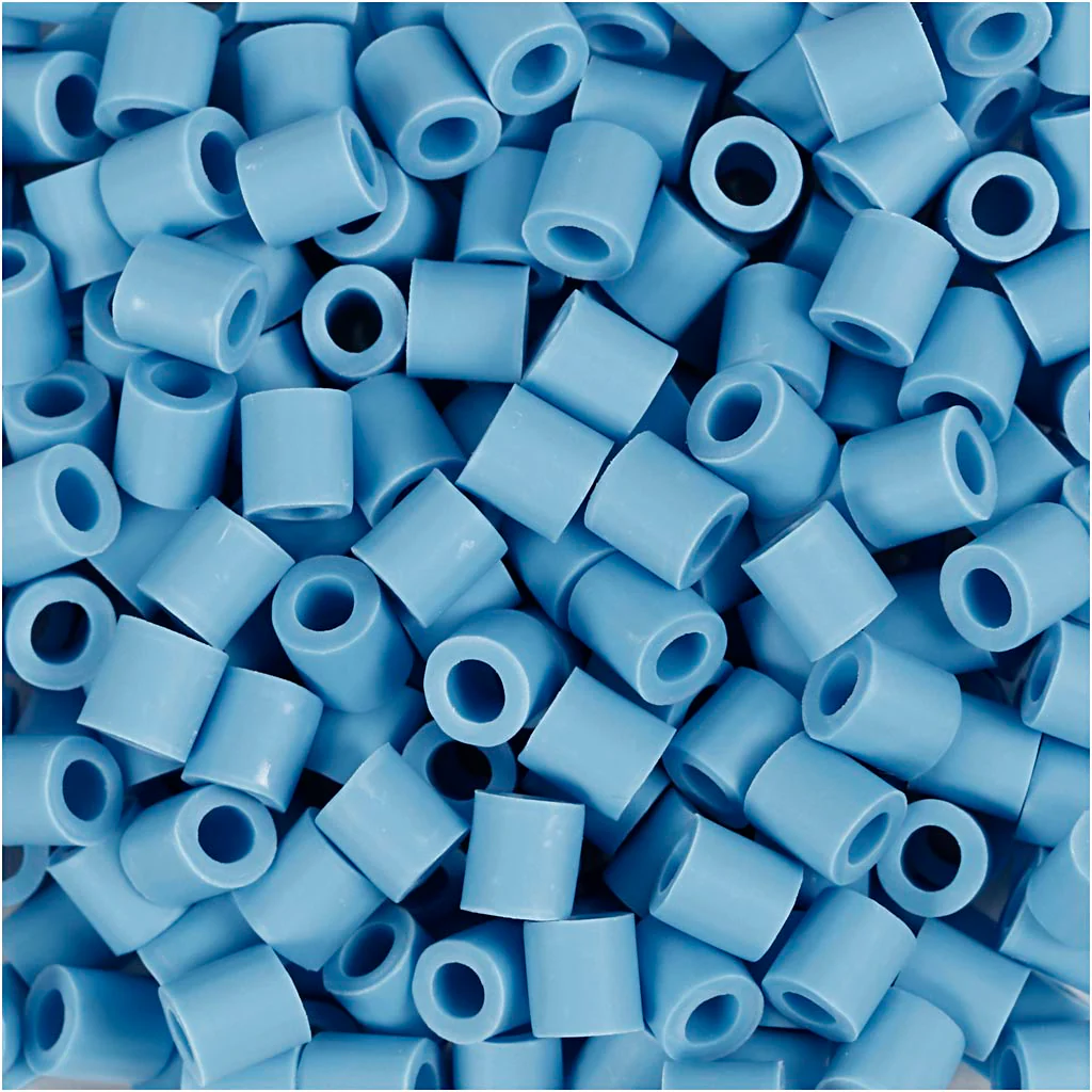 NABBI Biobeads van , afm 5x5 mm, gatgrootte 2.5 mm, medium, blauw, 1000 stuk/ 1 doos
