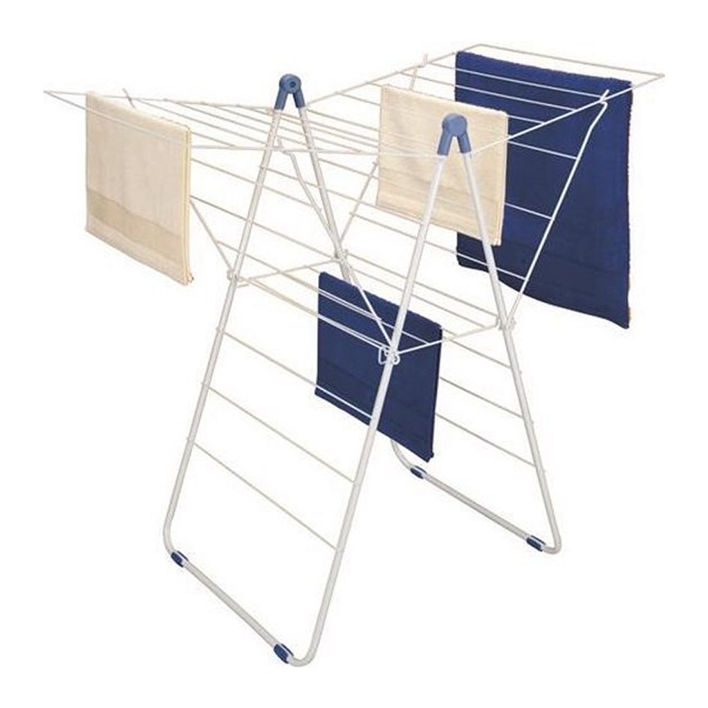 Metaltex vento 20 droogrek 58x111x109 cm grijs/blauw