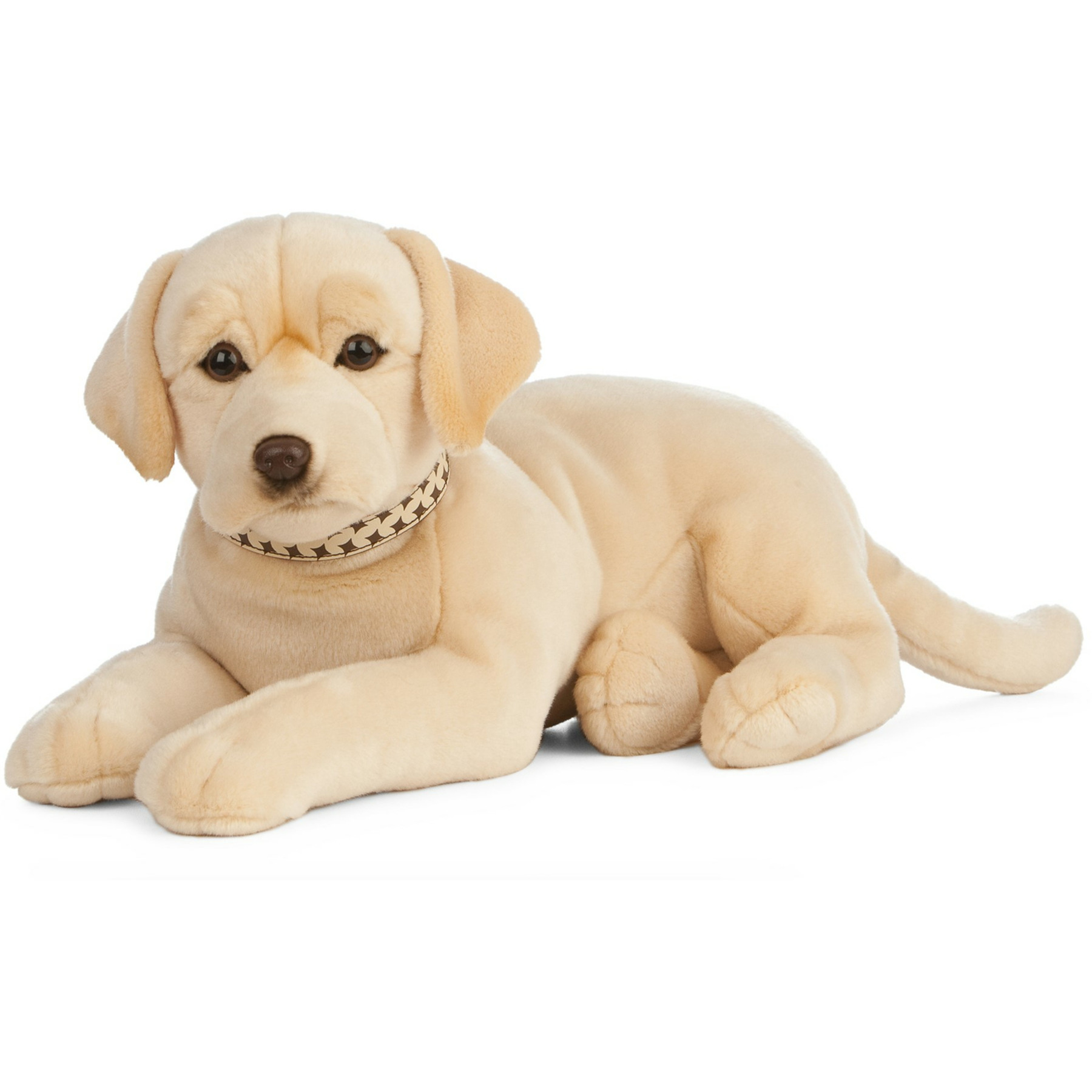Living Nature Labrador knuffel - blond - 60 cm - hond knuffeldier