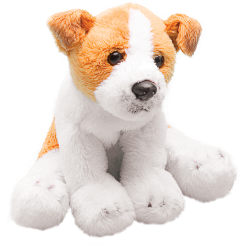 Suki Gifts Pluche knuffel dieren Jack Russel hond - 13 cm - Speelgoed knuffelbeesten - honden