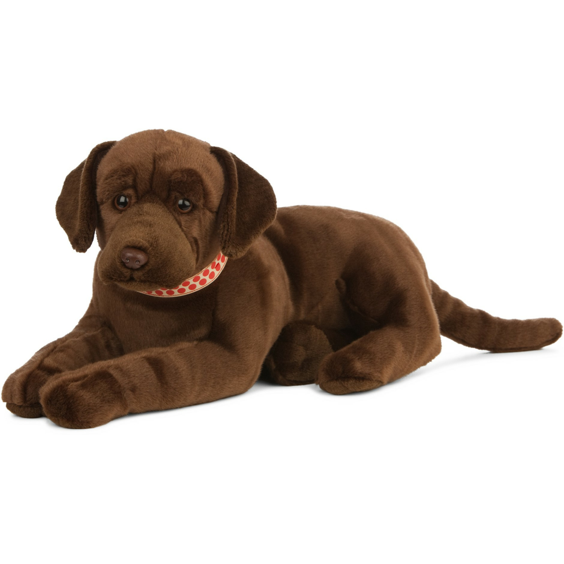 Living Nature Knuffel Labrador - bruin - hond knuffeldier - 60 cm