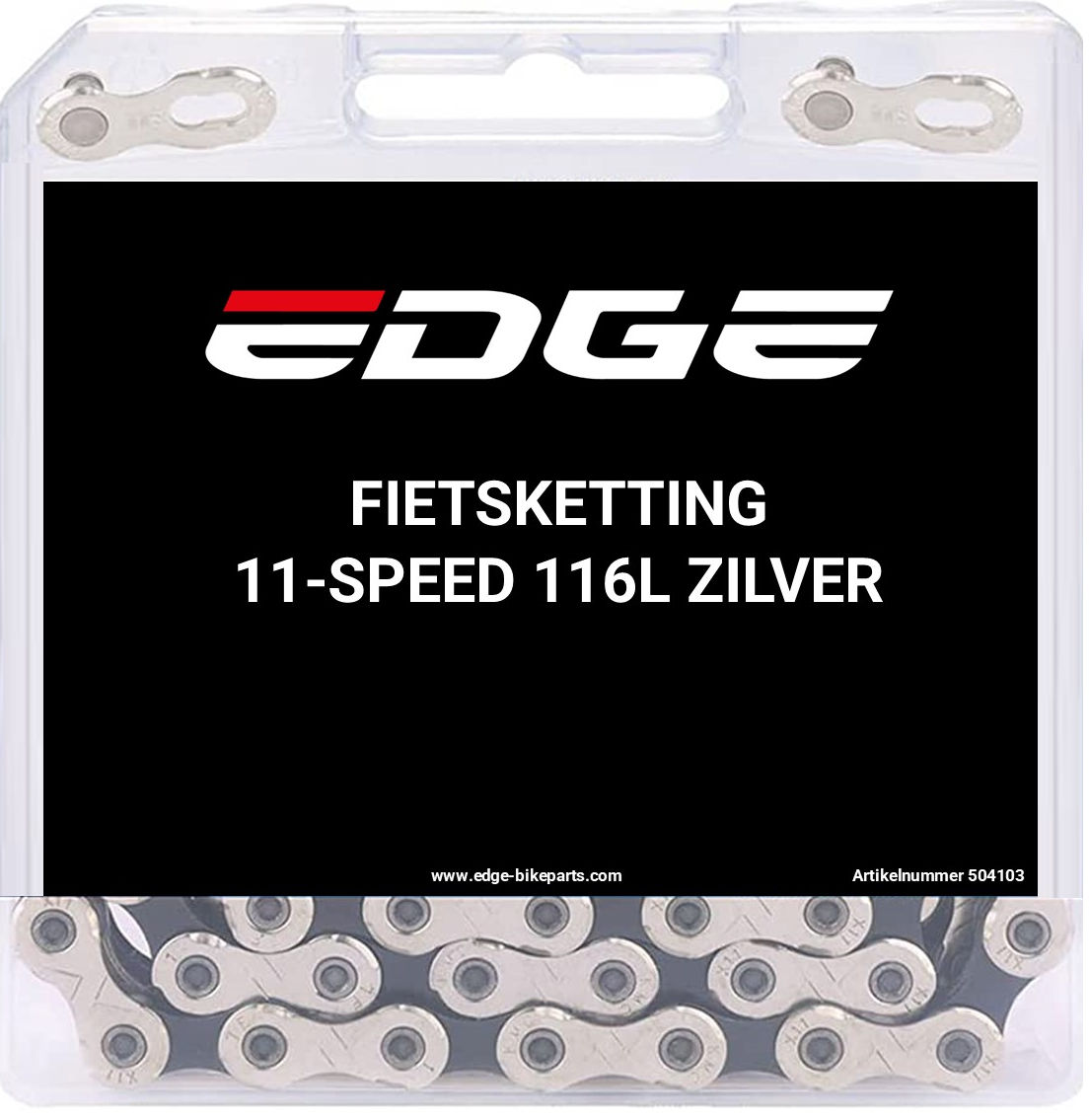 Edge ketting 11 speed chn-004 met 116 schakels zilver