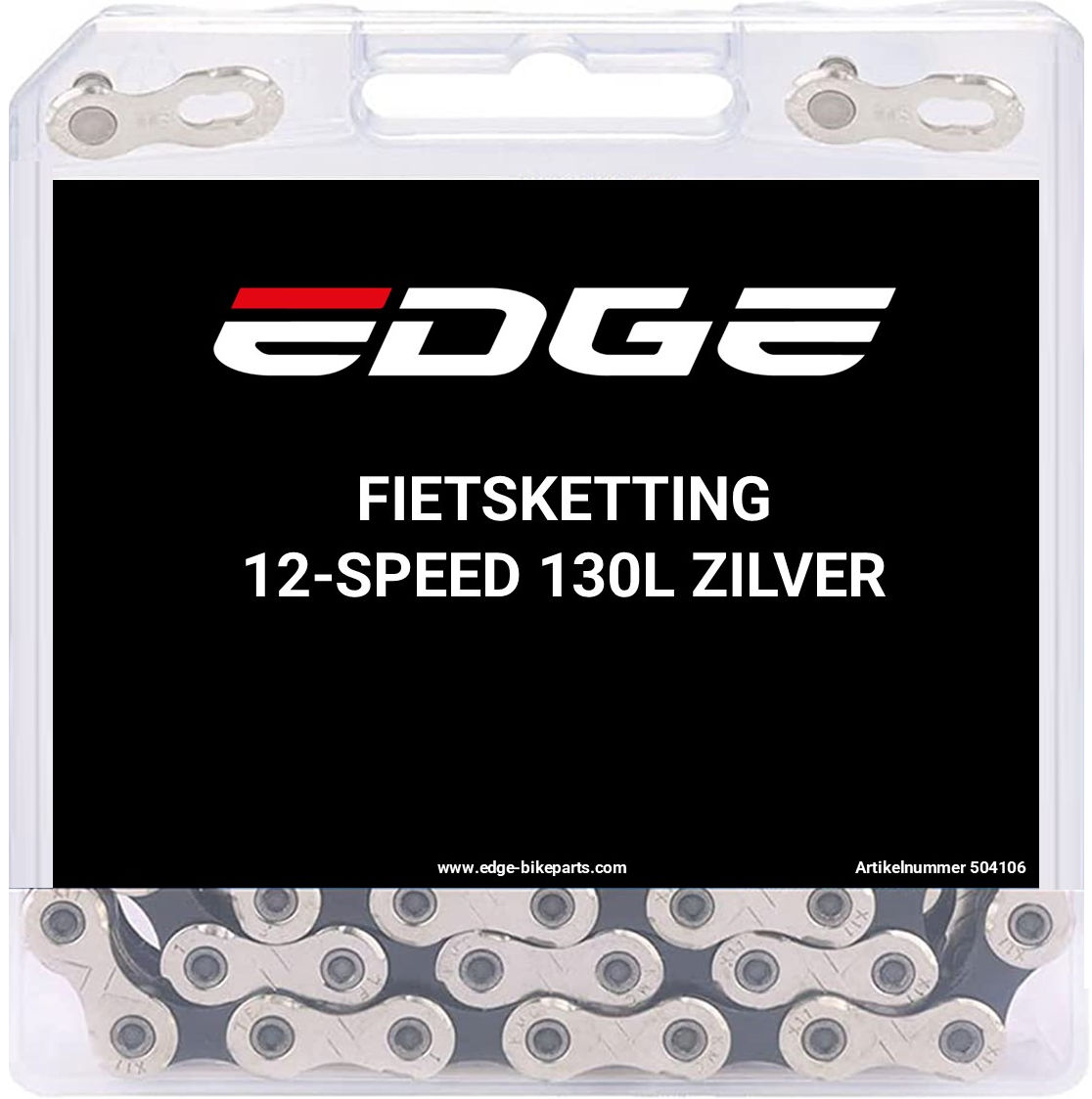 Edge ketting 12 speed chn-006 met 130 schakels zilver