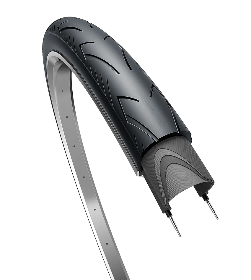 Edge Buitenband city range basic 28 x 1.40" / 37-622 - zwart met reflectie