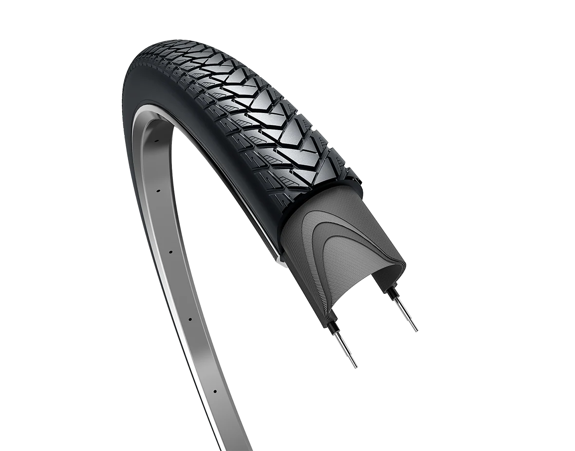 Edge Buitenband traveller basic 28 x 1.40" / 37-622 mm - zwart met reflectie