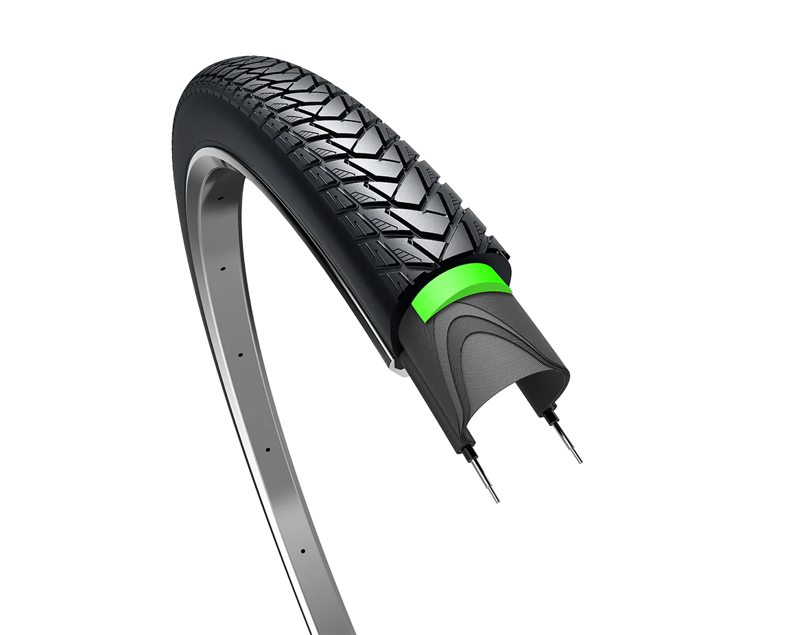 Edge buitenband traveller protect 28 x 1.40" / 37-622mm zwart met reflectie