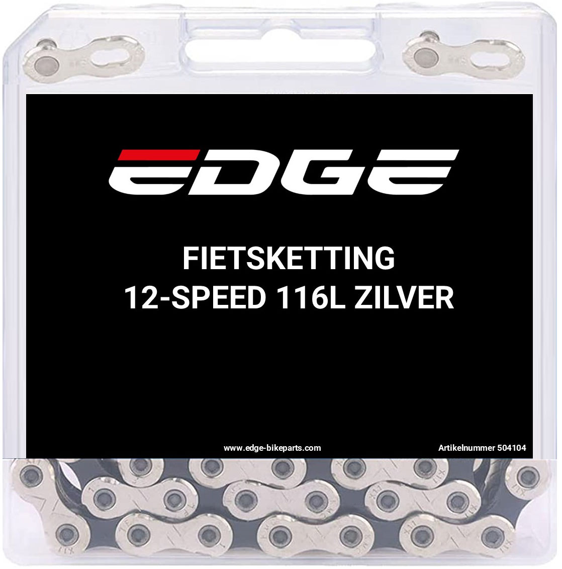 Edge ketting 12 speed chn-006 met 116 schakels zilver