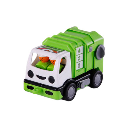 Cavallino mijn eerste vuilniswagen groen, 19cm