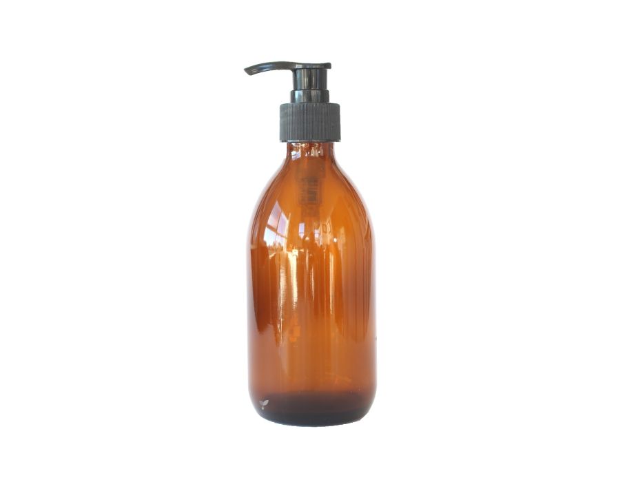 La Droguerie Écologique Glazen pompflesje - 300ml - amber