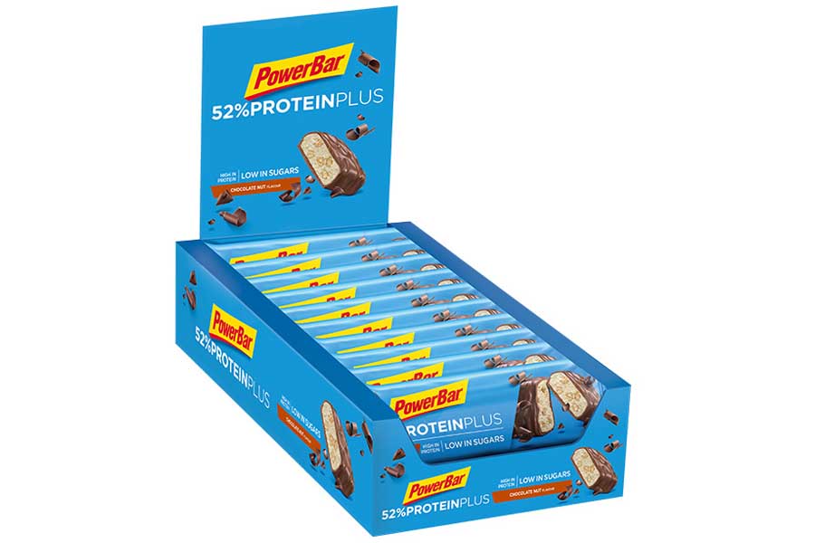 Powerbar 52% protein plus bar 20 box