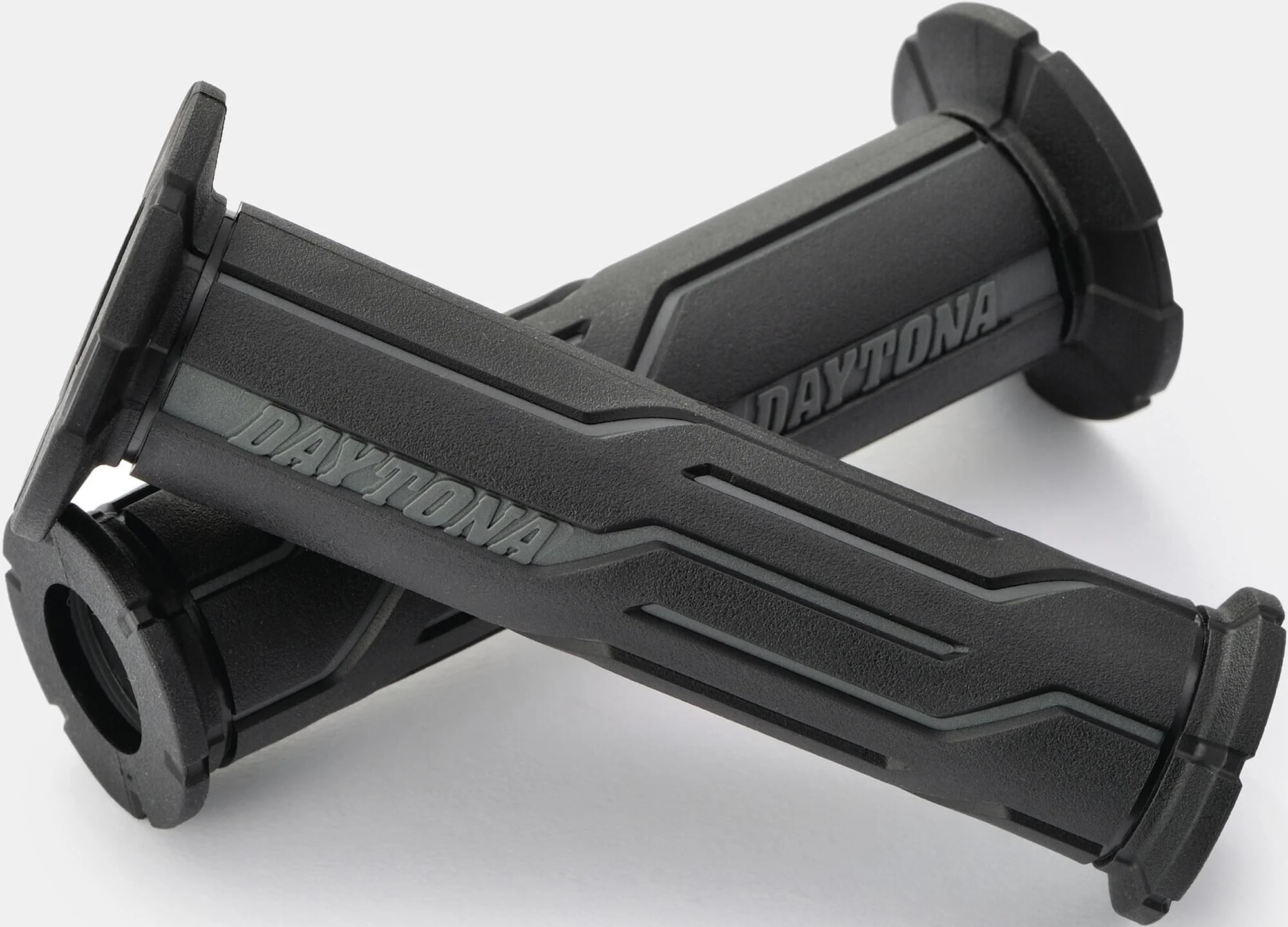 DAYTONA handvat "d-line" rubber grip d-lin sw/gr 125 open