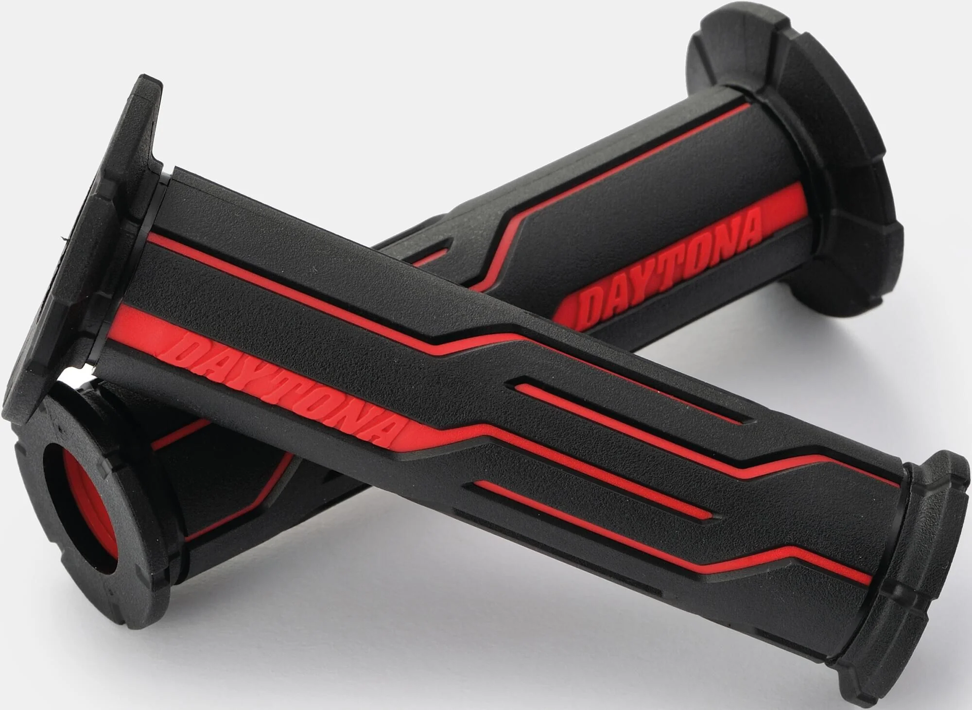 DAYTONA handvat "d-line" rubber grip d-lin sw/rt 125 open