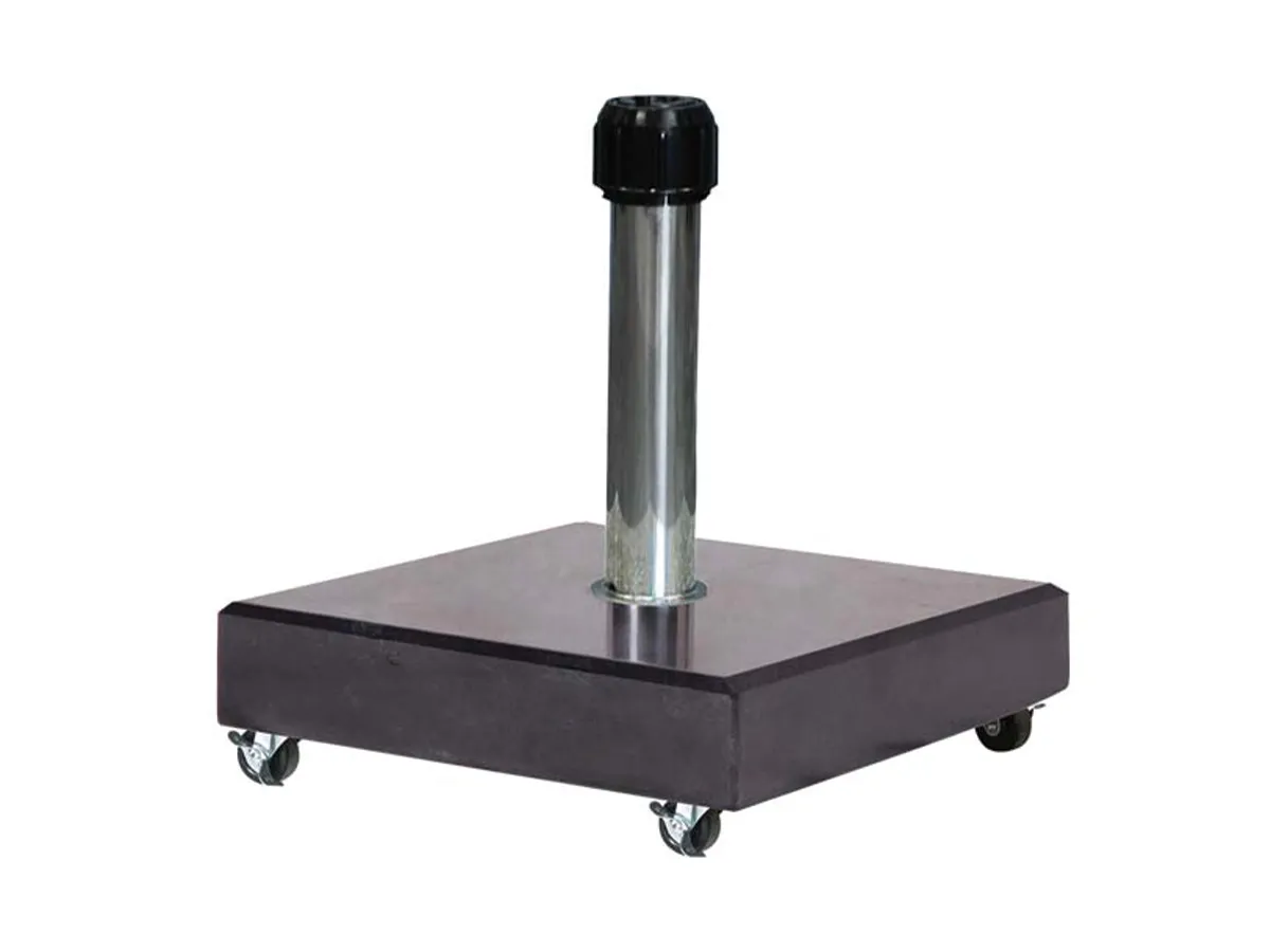 Platinum | Parasolvoet Rome Graniet met Wielen | 40 kg