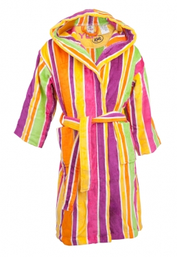 Badjas kids met capuchon (yep) paars - 10 jaar