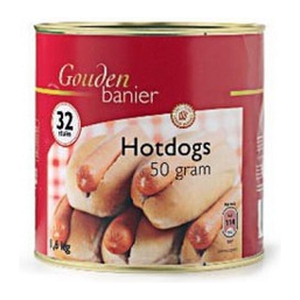 Gouden Banier - Hot dogs - 32 worstjes