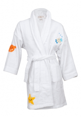 Kinder badjas Little Sea Animals - XL (9-10 jaar)