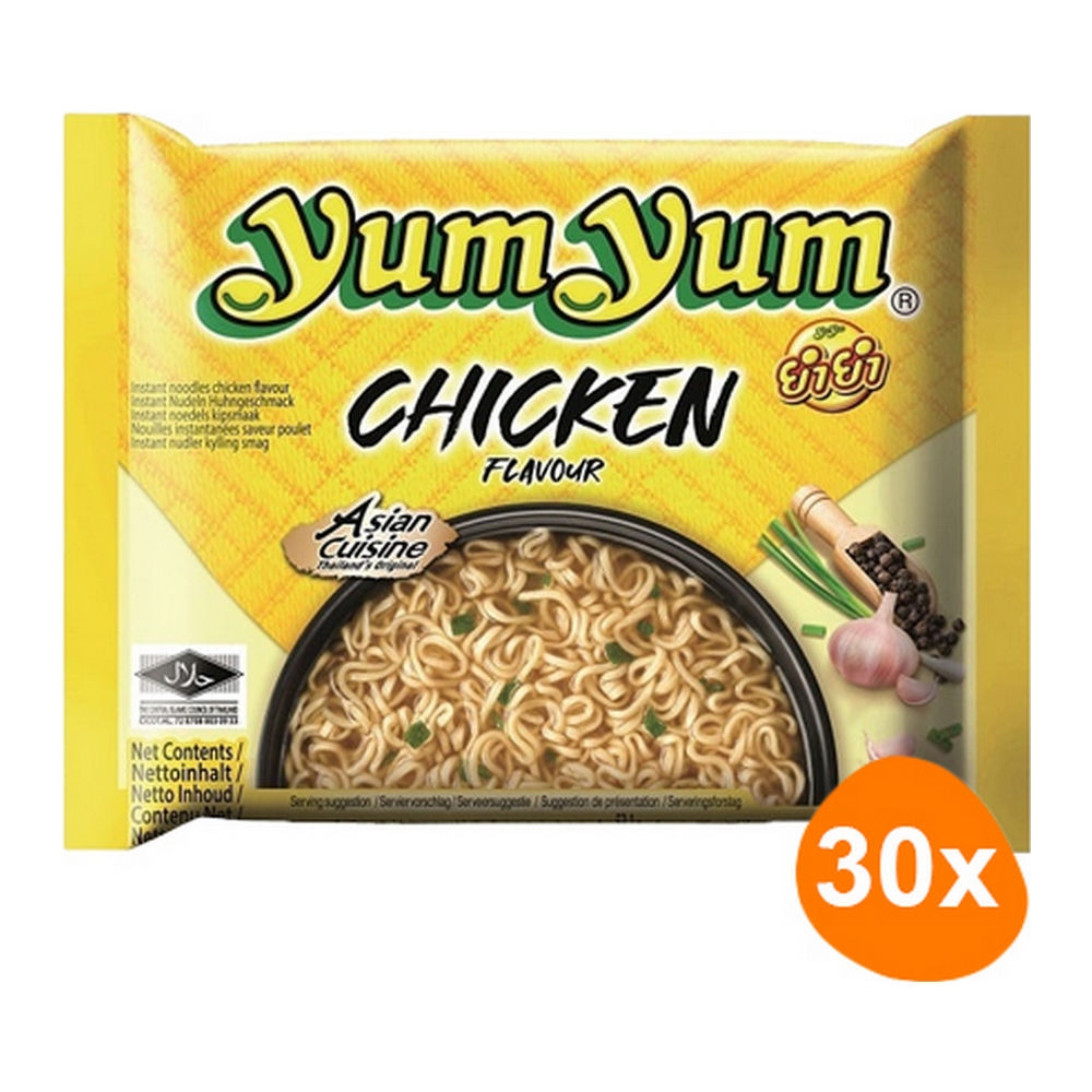 Yum Yum - Instant Noedels Kip - 30 zakjes