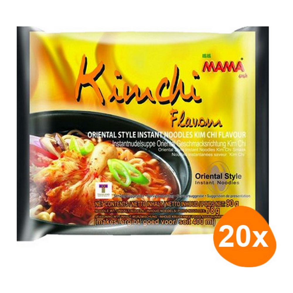 Mama - Instant Noedels Kimchi - 20 zakjes