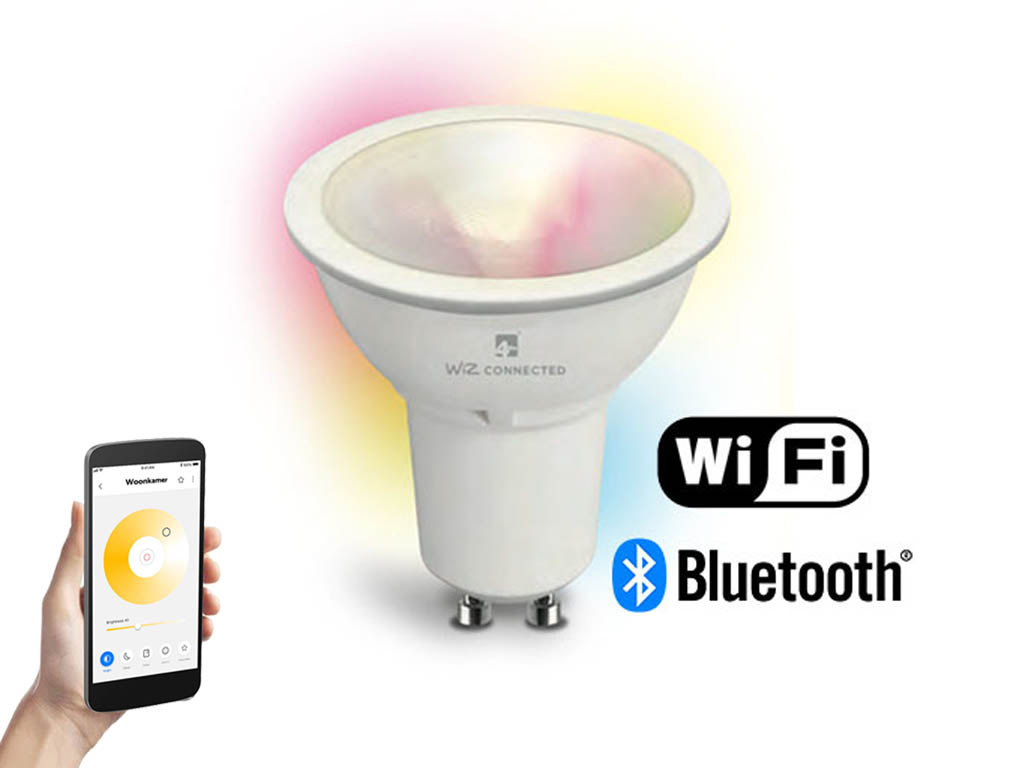 Ansell Smart Led GU10 Wifi+Bluetooth. RGB en dimtone, 5 W