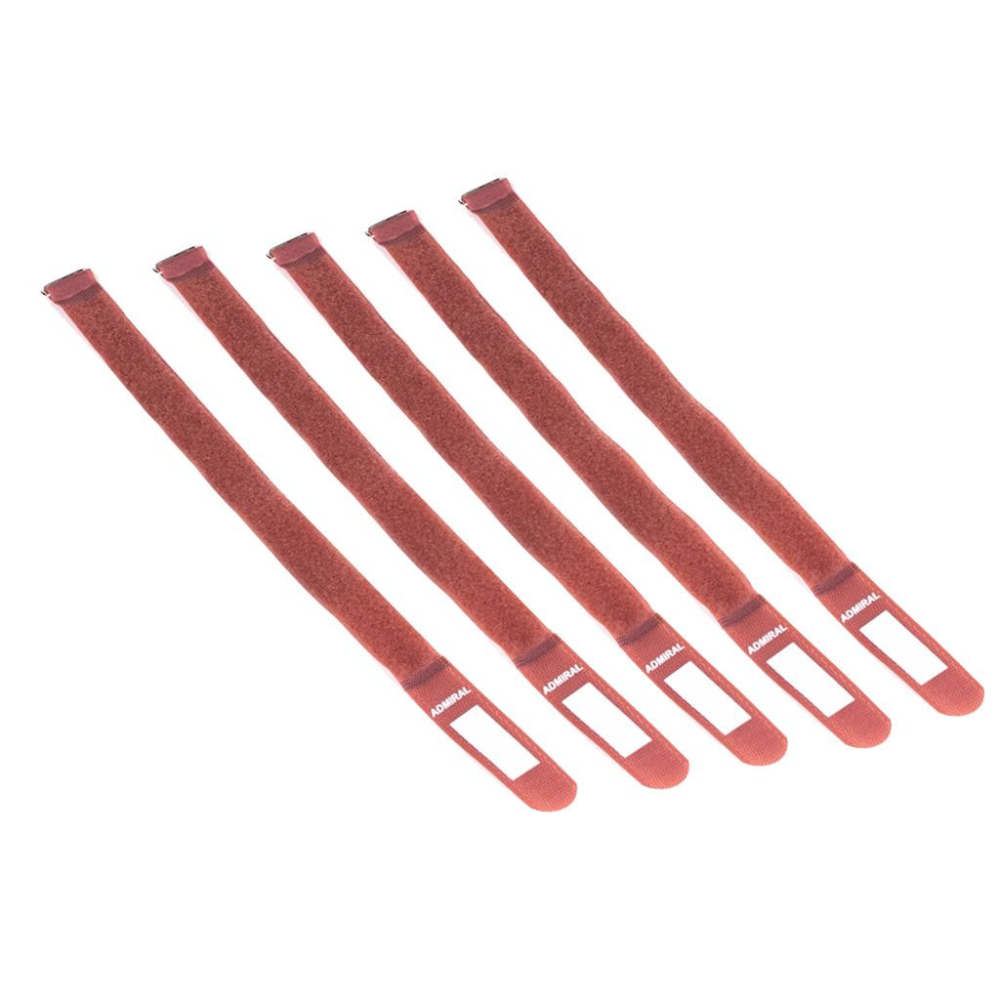 Admiral Cable Wrap kabelbinder 25x380mm bruin (set van 5 stuks)